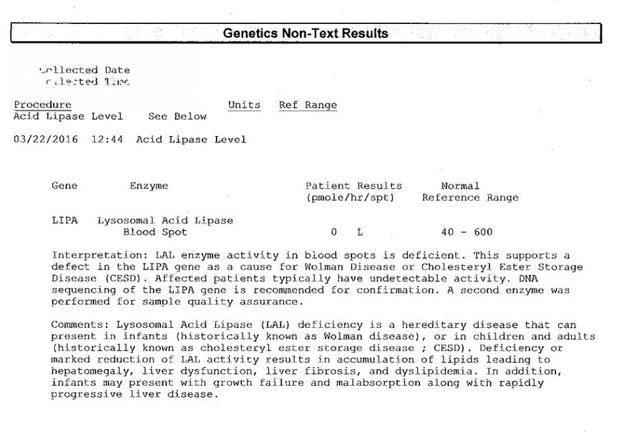 Deficiência De Lipase ácida Lisossomal Lal D Gastropedia